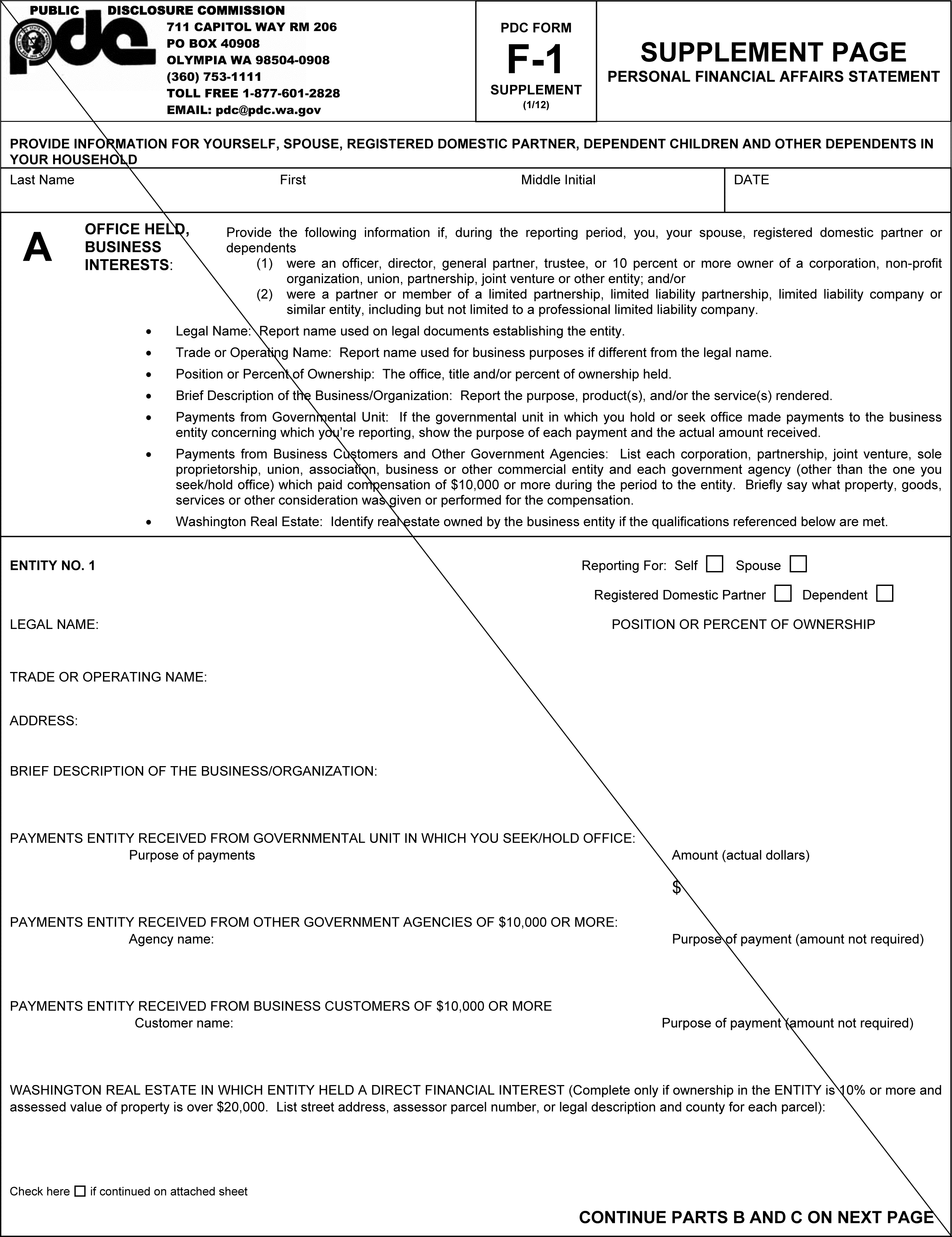 WAC 390-24-020 Forms For Amending Statement Of Financial Affairs.